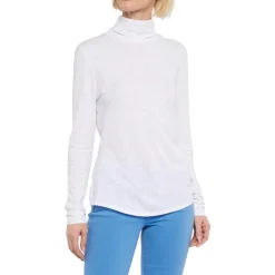 Slub Turtleneck Top