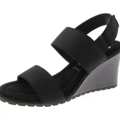 Sly Canvas Dressy Wedge Sandals