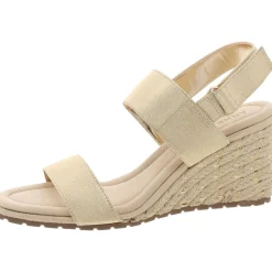 Sly Canvas Dressy Wedge Sandals