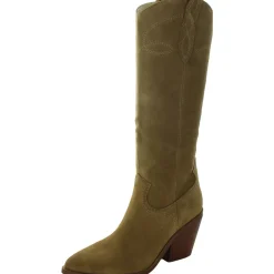 Smash Pull On Pointed Toe Knee-High Boots