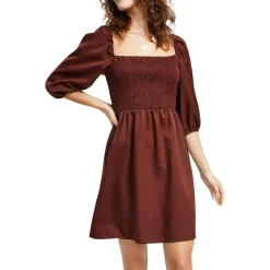 Smocked Short Mini Dress