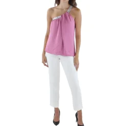 Socall Embellished One Shoulder Blouse