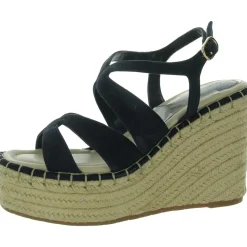 Solace Faux Suede Open Toe Strappy Sandals