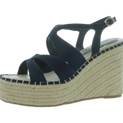 Solace Faux Suede Open Toe Strappy Sandals