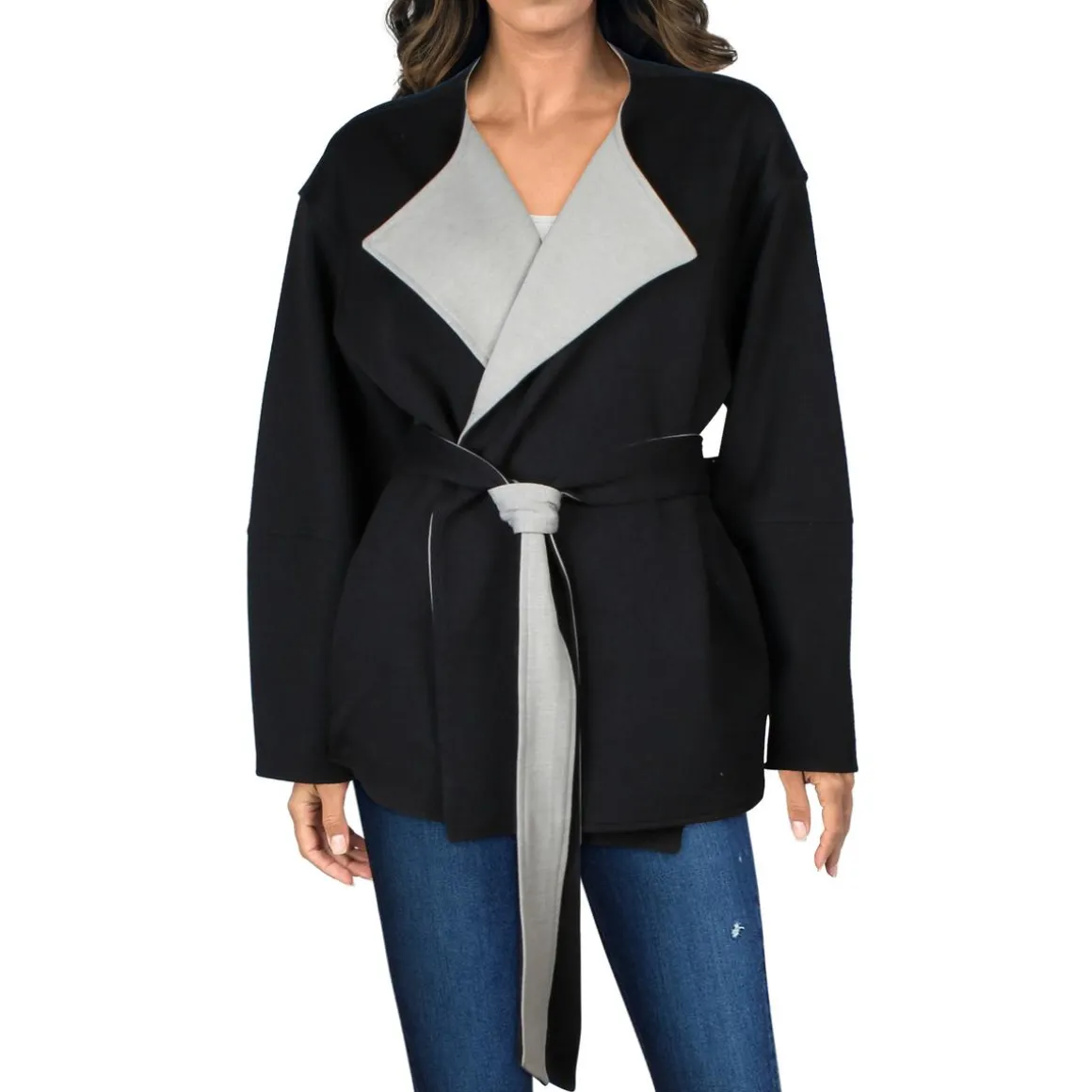 Solid One-Button Blazer