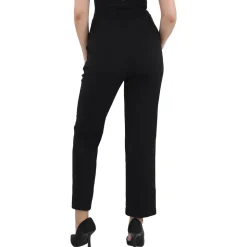 Solid Straight Leg Pants