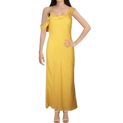 Solid Chiffon Midi Dress