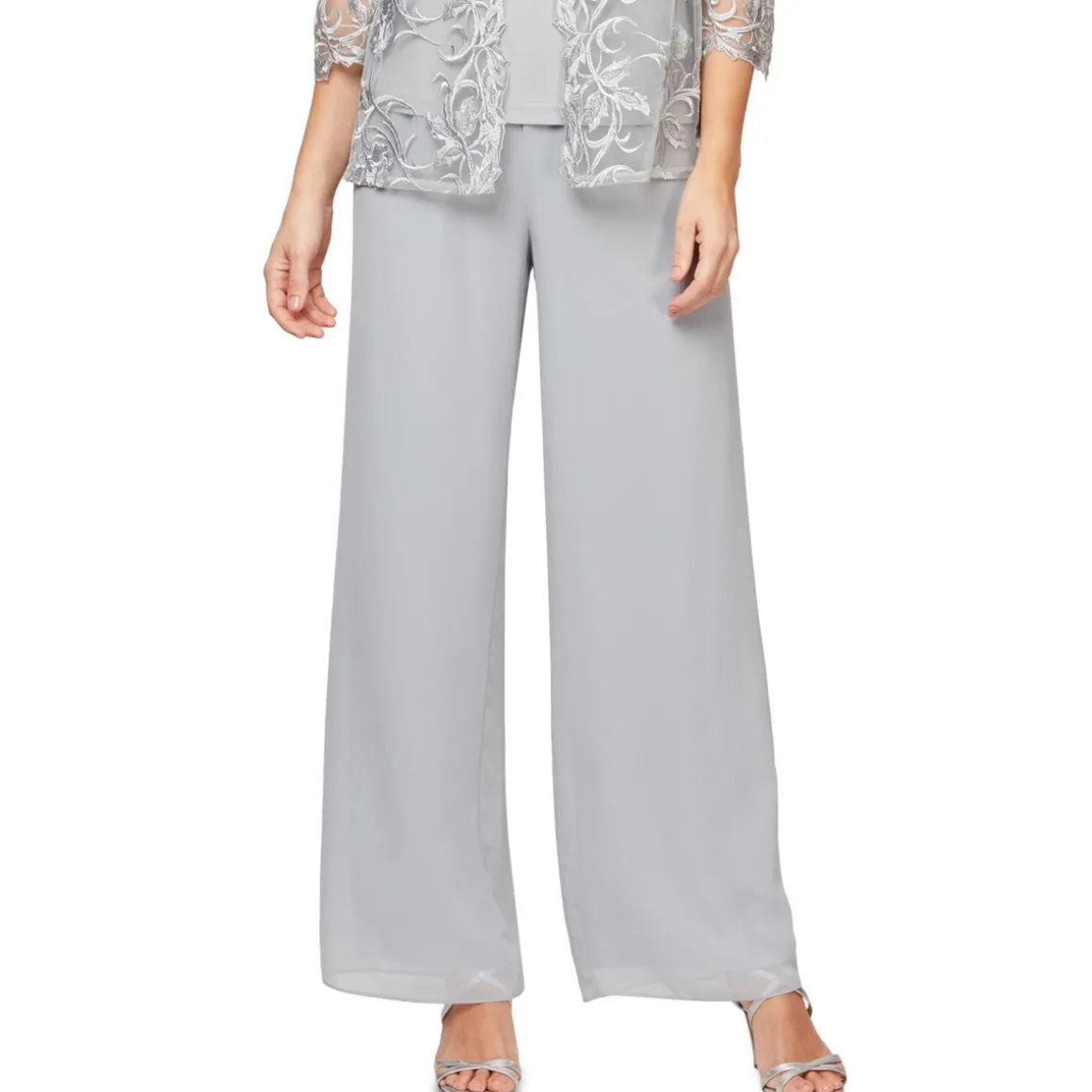 Solid Chiffon Pants