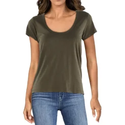 Solid Cotton Pullover Top