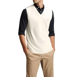 Solid Cotton Sweater Vest