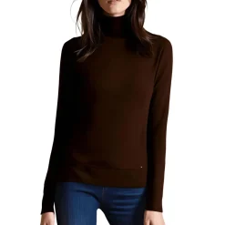 Solid Cotton Turtleneck Sweater