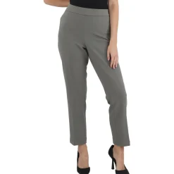 Solid Crepe Ankle Pants