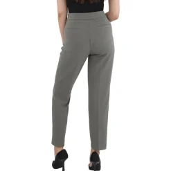 Solid Crepe Ankle Pants
