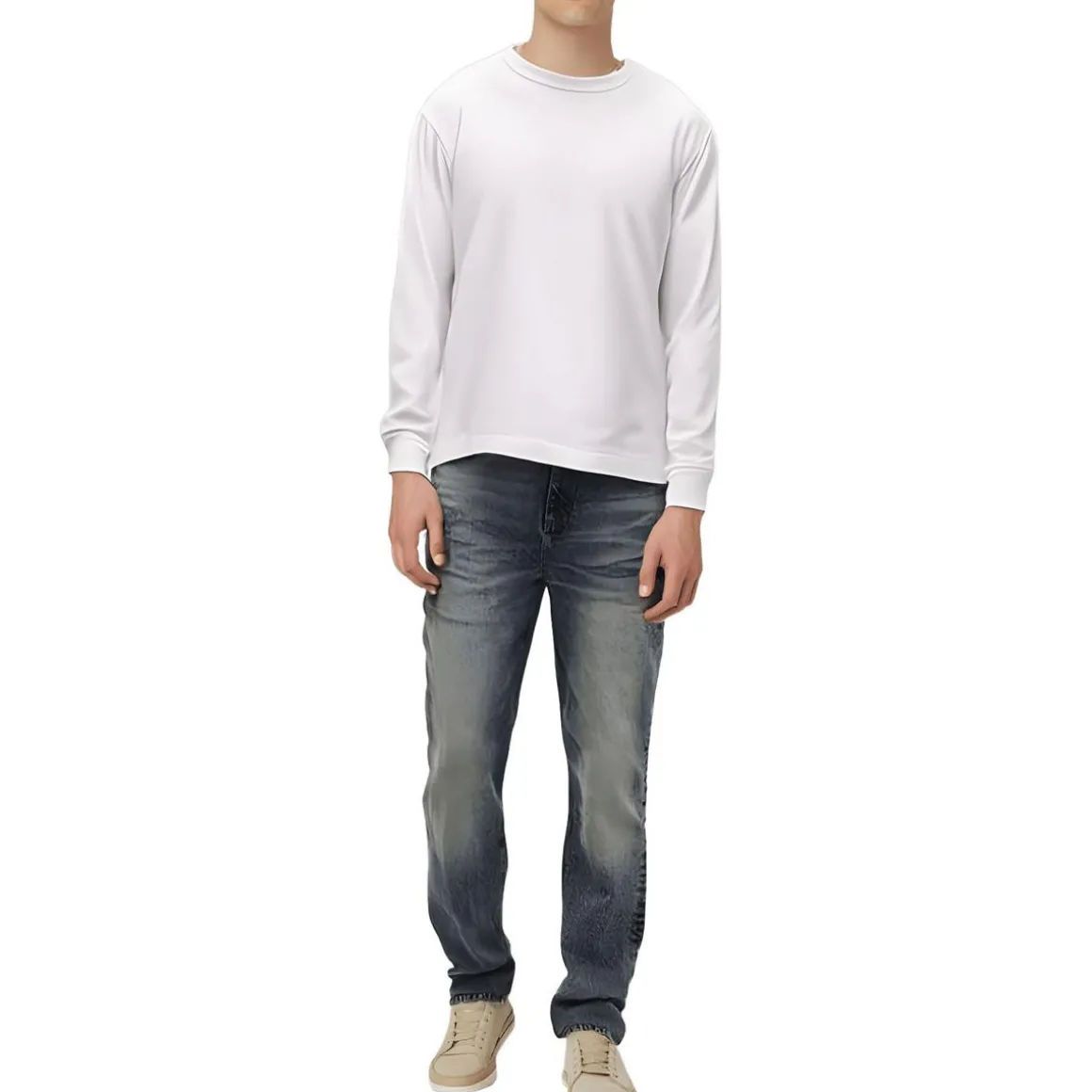 Solid Crew Neck T-Shirt