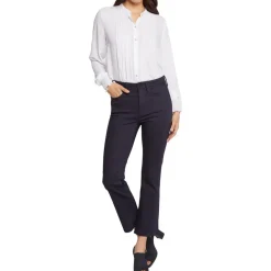 Solid Denim Ankle Jeans