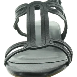 Solid Faux Leather Block Heel