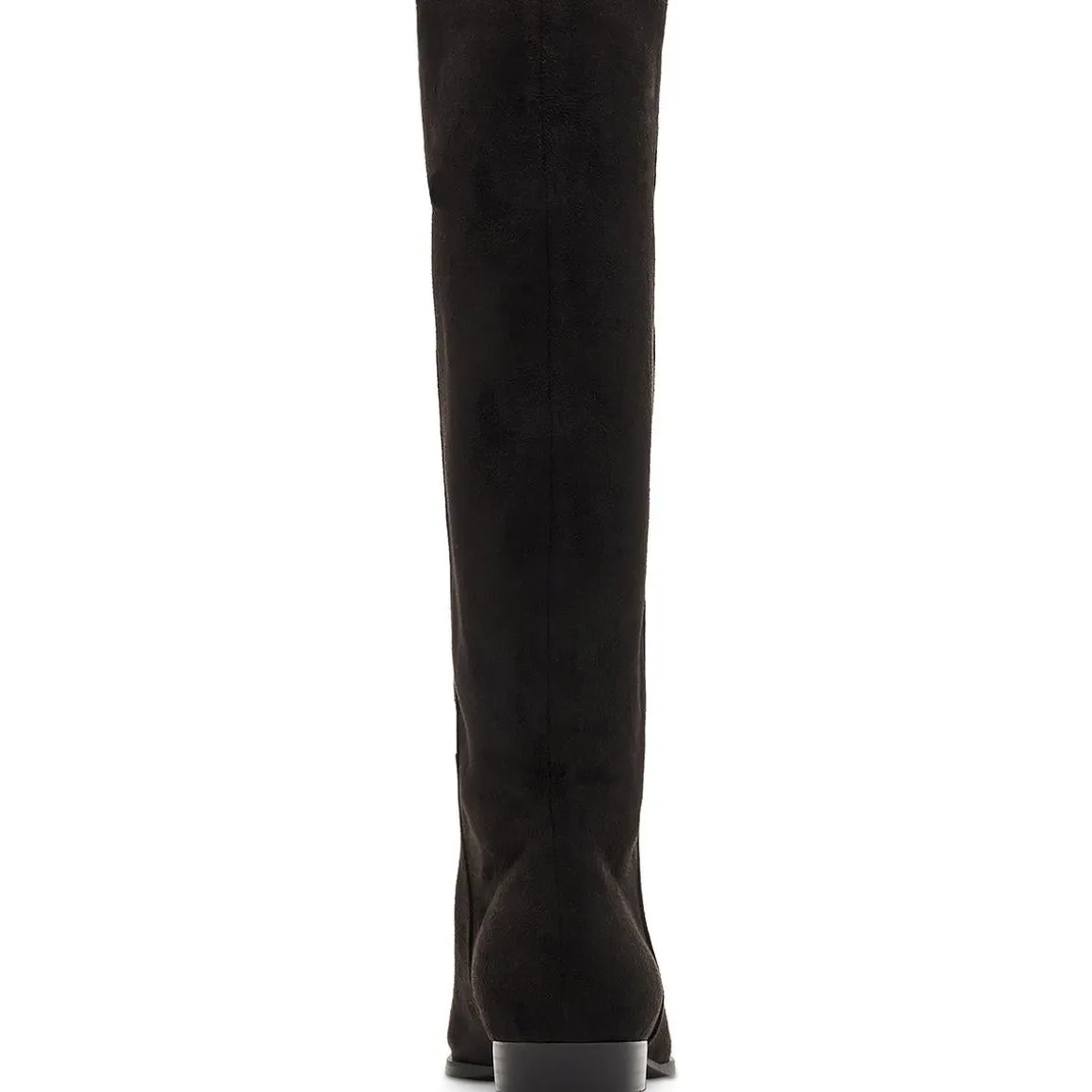 Solid Faux Suede Knee-High Boots