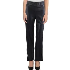 Solid High Rise Bootcut Pants