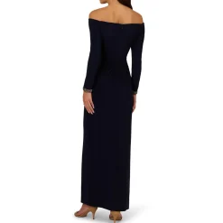 Solid Jersey Evening Dress