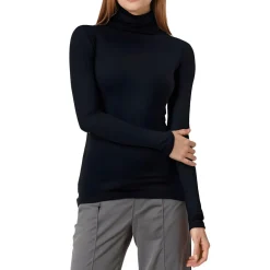 Solid Jersey Turtleneck Sweater