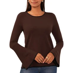 Solid Knit Crewneck Sweater