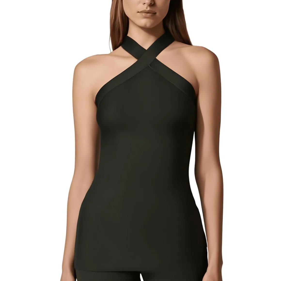 Solid Knit Halter Top