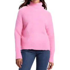 Solid Knit Mock Turtleneck Sweater