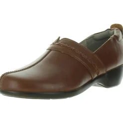 Solid Leather Flat Shoes