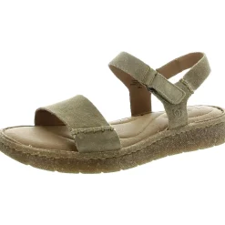 Solid Leather Flatform Sandals