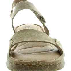 Solid Leather Flatform Sandals