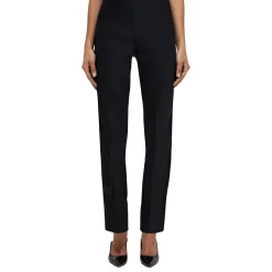 Solid Mid Rise Ankle Pants