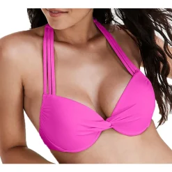 Solid Nylon Bikini Swim top