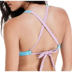 Solid Nylon Bikini Swim top