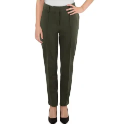 Solid Ponte Ankle Pants