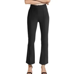 Solid Rayon Bootcut Pants