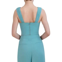 Solid Sweetheart Neckline Cropped