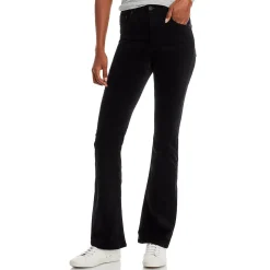 Solid Velvet Bootcut Jeans