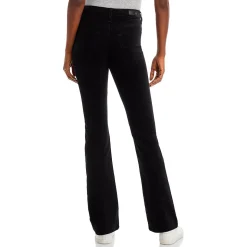 Solid Velvet Bootcut Jeans