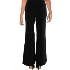 Solid Velvet Flared Pants