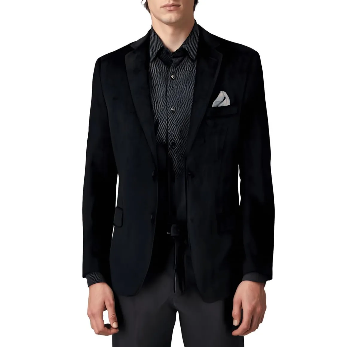 Solid Velvet Sportcoat