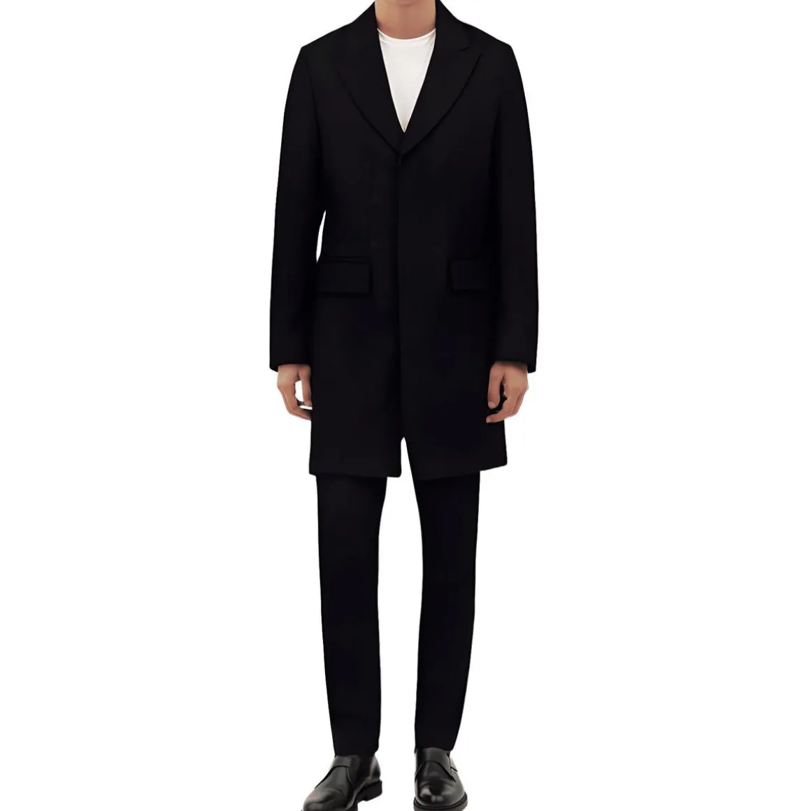 Solid Wool Pea Coat