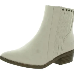 Sonny Faux Leather Studded Ankle Boots