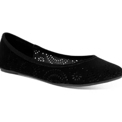 Sophia Perforated Slip On Flats