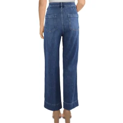 Sophia Wide Leg High Rise Med Wash Wide Leg Pants