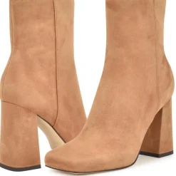 Spice Suede Square Toe Mid-Calf Boots