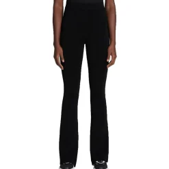 Split Hem Ribbed Knit Bootcut Pants