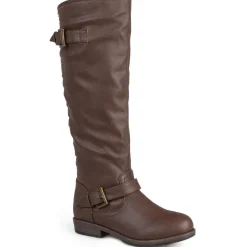 Spokane Faux Leather Wide Calf Knee-High Boots