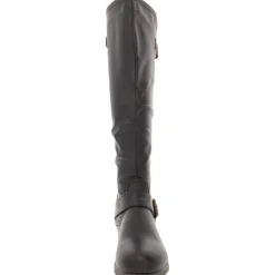 Spokane Faux Leather Wide Calf Knee-High Boots