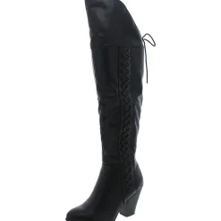 Spritz Wide Calf Faux Leather Over-The-Knee Boots