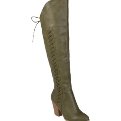 Spritz Wide Calf Faux Leather Over-The-Knee Boots